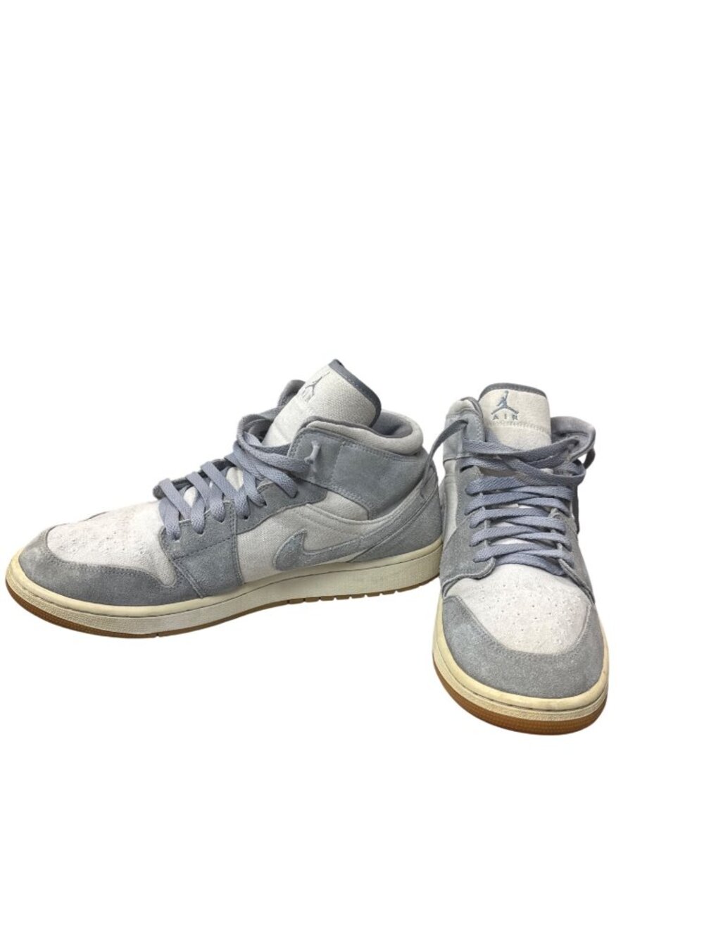 Nike Air Jordan 1 Mid SE mens coconut milk gray casual sneakers sz 12 SKU 10-824